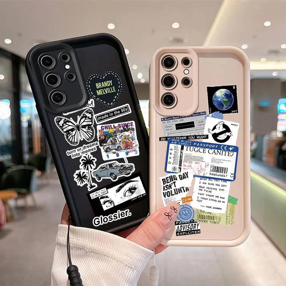 

Trendy Art Tags Phone Case for OPPO Realme 8 8i 7i 11 C11 C12 C15 C20 C21Y C31 C33 C35 C53 C55 4G 5G Cover With Hand Strap