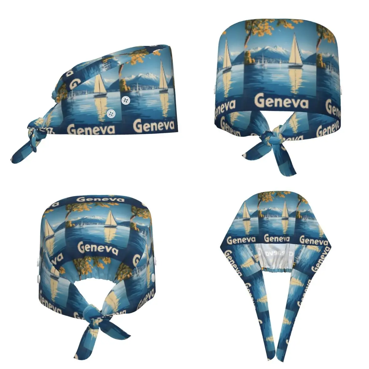 Discover The Enchanting Allure Of Geneva Scrub Hat Doctor Working Surgical Cap Men Women Adjustable Nursing Caps for Dentist