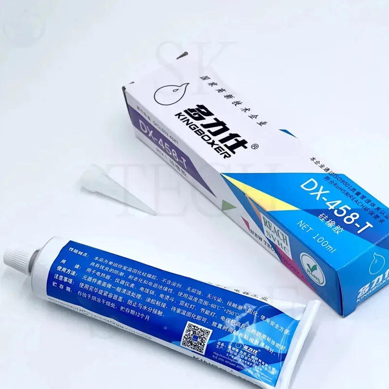Kingboxer DX-458T RTV مطاط السيليكون قوي مانع تسرب درجة الحرارة العالية العزل الإلكتروني ثابت مقاوم للماء