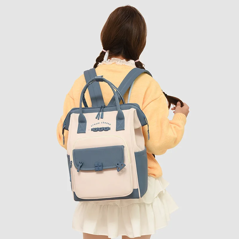 New Diaper Bag Backpack Fashion Trend Baby Bag Large Capacity Multifunctional Going Out Lightweight Baby Products Storage Bag