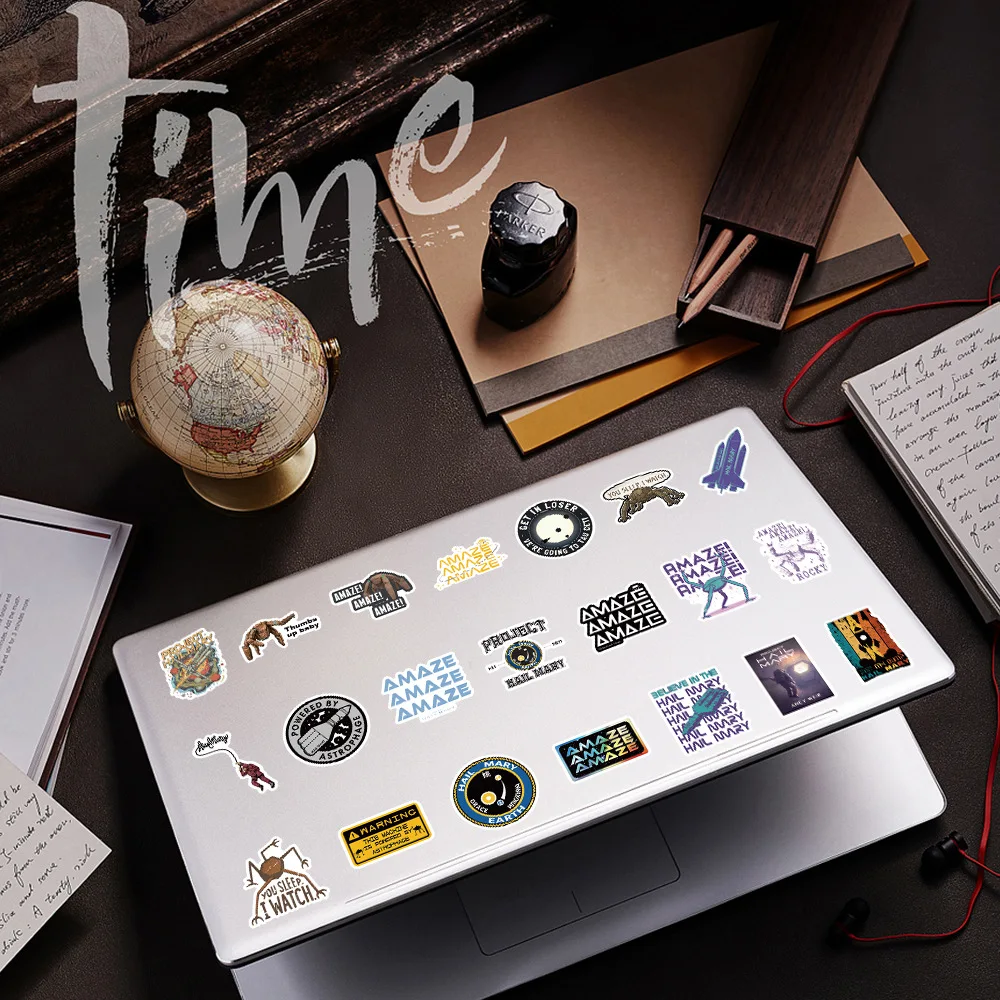 51Pcs American Movie Project Peripheral Stickers for Decorating Laptops Water Bottles Computers Phone Case Waterproof Sticker