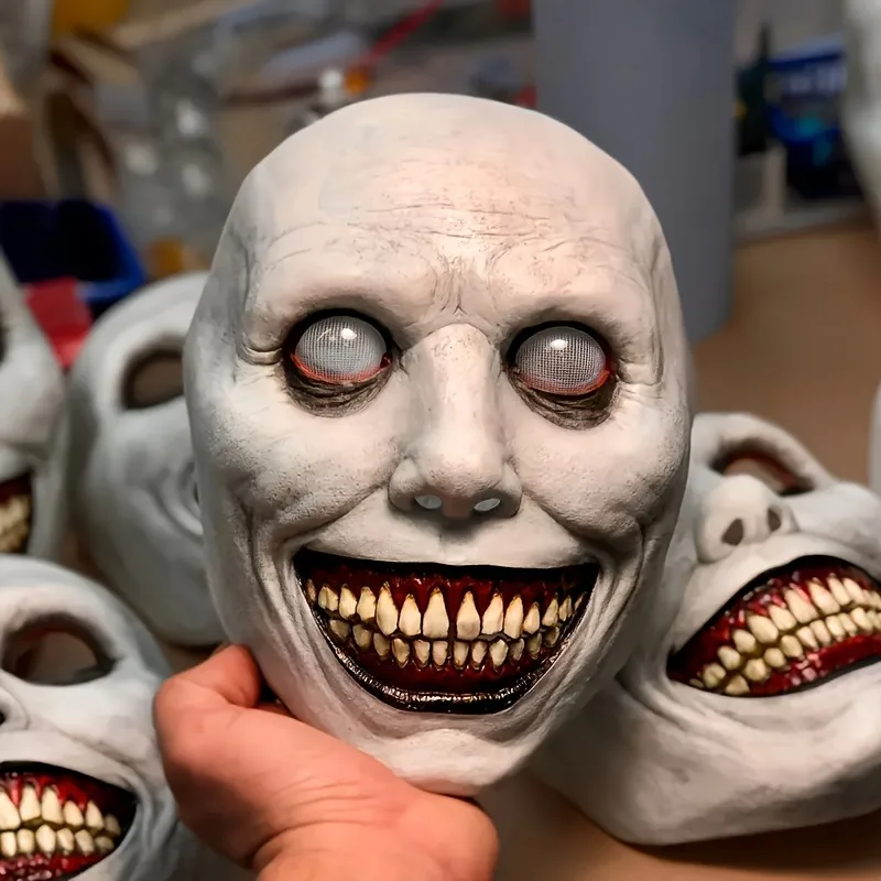 Christmas Zombie Mask - Scary Clown & Demon Dual Face Design, Lightweight Breathable for Cosplay