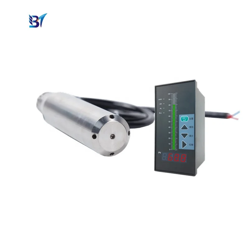 Submerged Liquid Stainless Steel Fuel Sensor Water Level Monitor Tank Level Transmitter