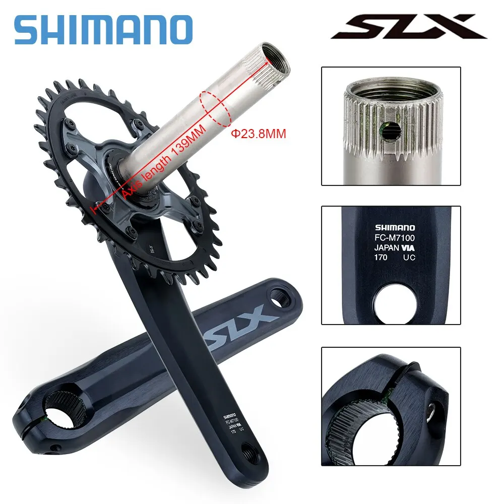 SLX M7100 HOLLOWTECH II MTB Pedaleira 12S 170/175MM 32/34T BB BB52/MT500/MT800 Suporte Inferior 1x12V MTB BOOST Pedaleira