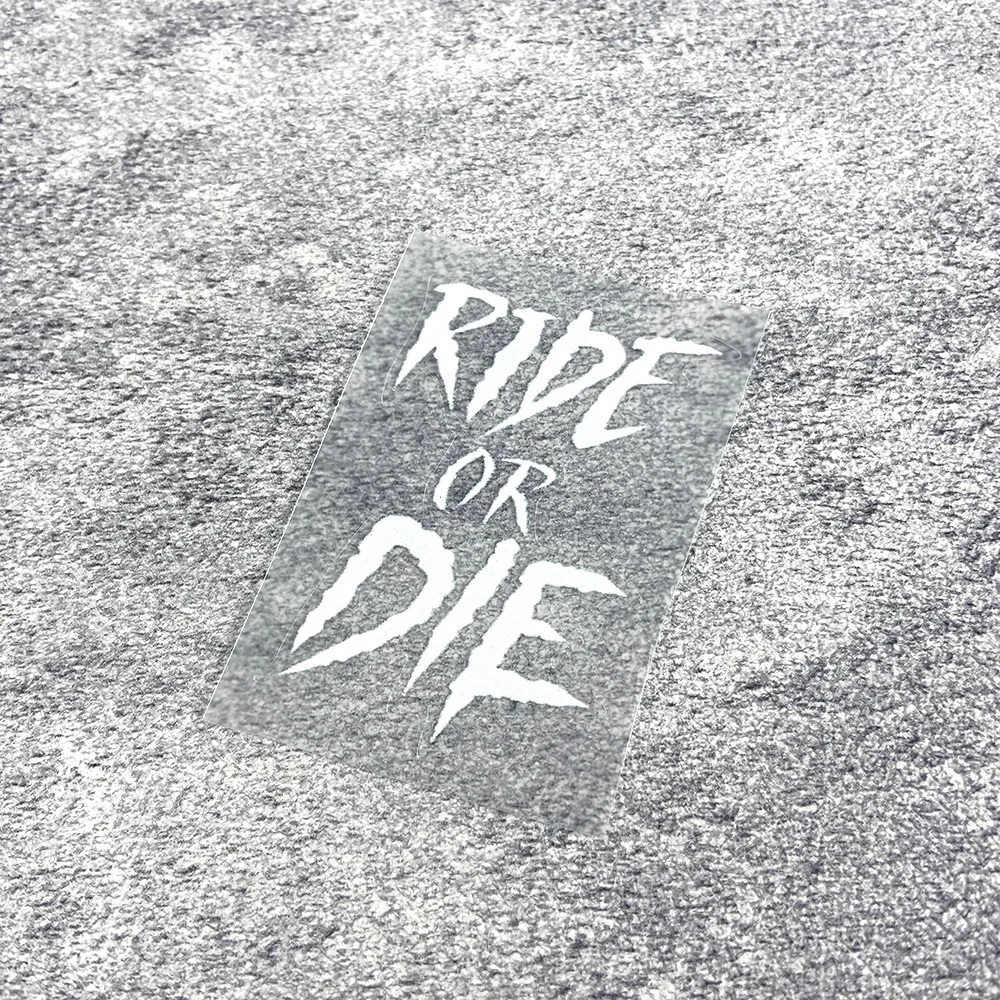 1 ملصق دراجة "Ride and Die" PVC مقاوم للماء، مناسب للأنبوب العلوي لدراجة الطريق، أنبوب الرأس، الإطار، مخصص في الهواء الطلق #3