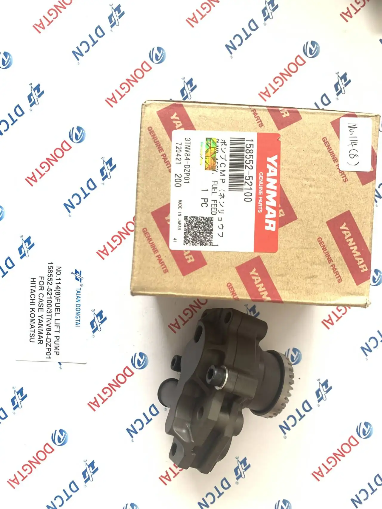 No.114(8) Diesel Fuel Engine Lift Pump 158552-52100 3TNV84-DZP01 For Case Yanmar Hitachi Komatsu