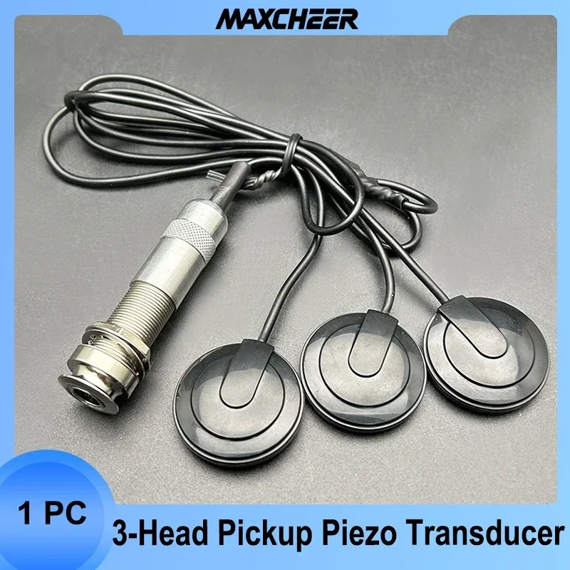 Universal Guitar Pickup Piezo Transducer Guitar Endpin Pickup for Acoustic Guitar Ukulele Mandolin Banjo Guitarra Accessories