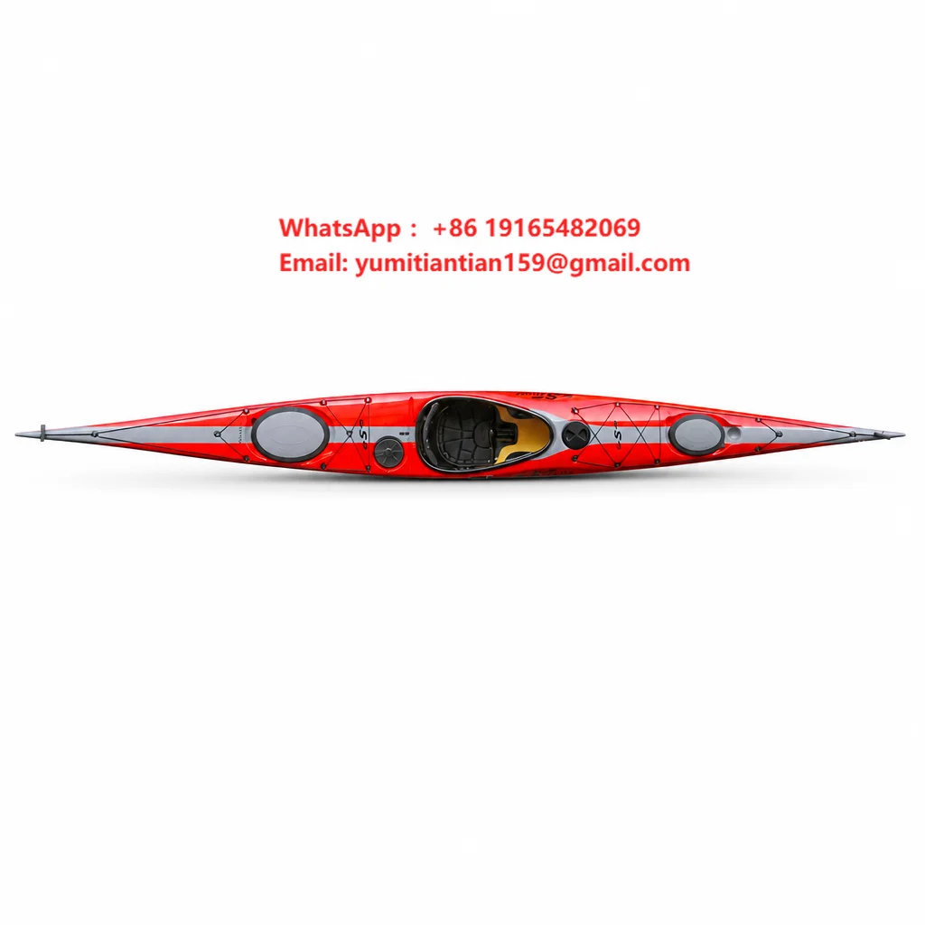 Stellar Stiff Carbon Fiber Touring Kayak Lightweight  Canoe with Honeycomb Core Professional Watercraft for Long Distance Travel