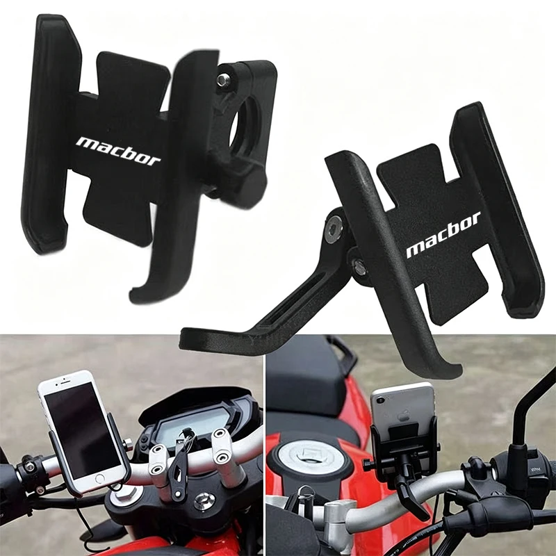 Motorcycle Phone Shock Absorbing Alloy Navigation Bracket Holder GPS For Macbor Montana XR5 XR 5 X R5 XR1 2019-2025 Accessories
