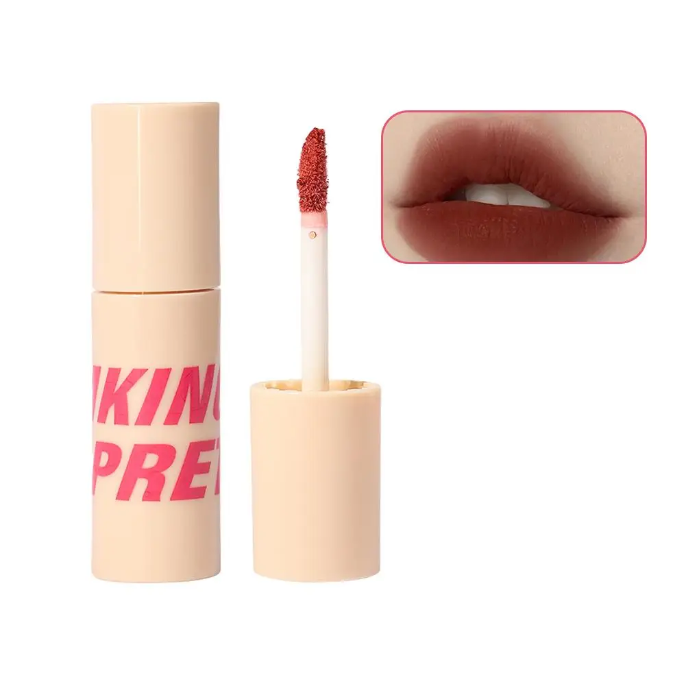 7 Kleuren Matte Lipgloss Waterdicht Gemakkelijk Te Dragen Fluwelen Rood Blijvende Vloeistof Nude Lip Cosmetische Bruine Make-Up Lippenstift Modder Lippen E9y8