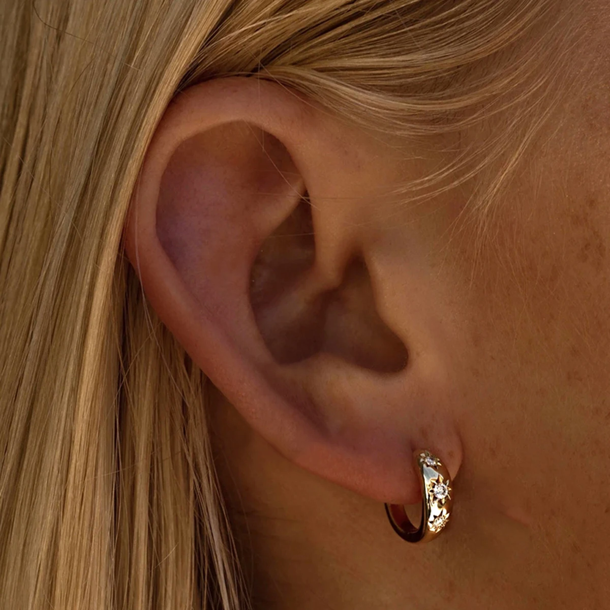 ROXI 925 boucle d'oreille en argent Sterling énorme cercle Micro incrusté zircone boucles d'oreilles pour les femmes fête Daliy Pendientes Aro Rojos