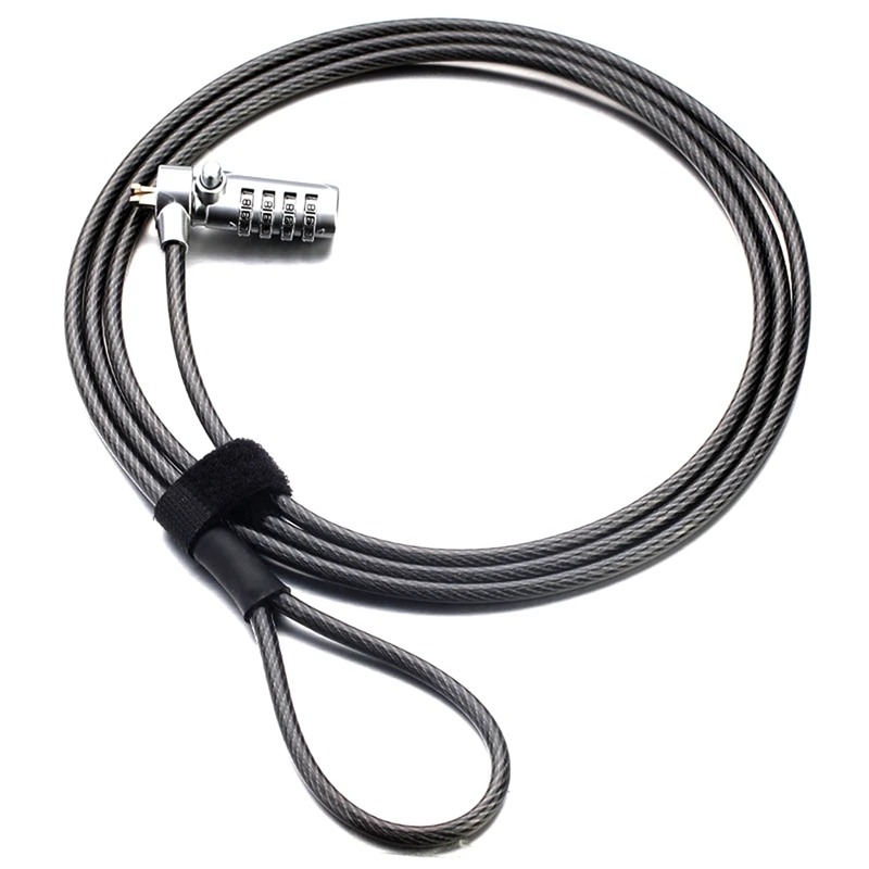 TTKK-candado antirrobo para ordenador portátil, candado de 2 metros de largo con contraseña, Monitor LCD, oferta
