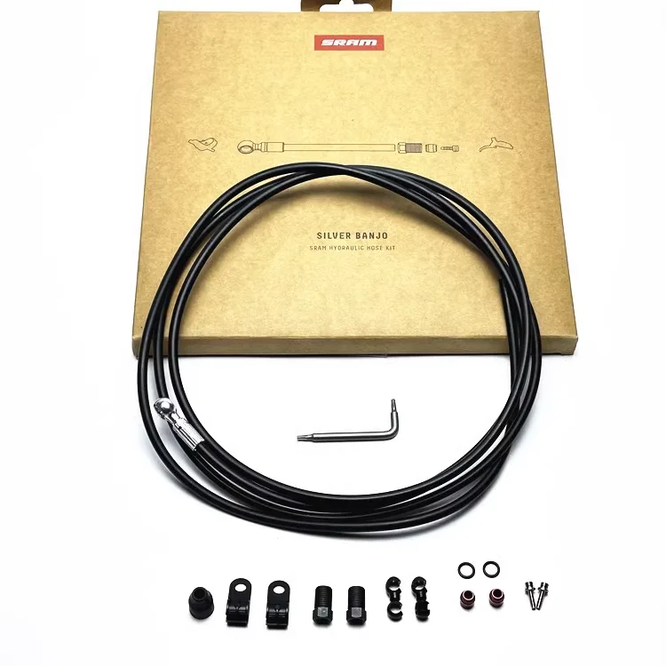 

Комплект шлангов гидравлического дискового тормоза SRAM Silver Banjo — для горных тормозов SRAM | Оригинальная замена, аксессуар для велосипеда