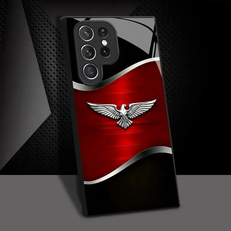 Metal Silver Eagle Red Background New Mobile Phone Case  for Samsung Galaxy S26/S25/S24/S23/S22/S21 and other models