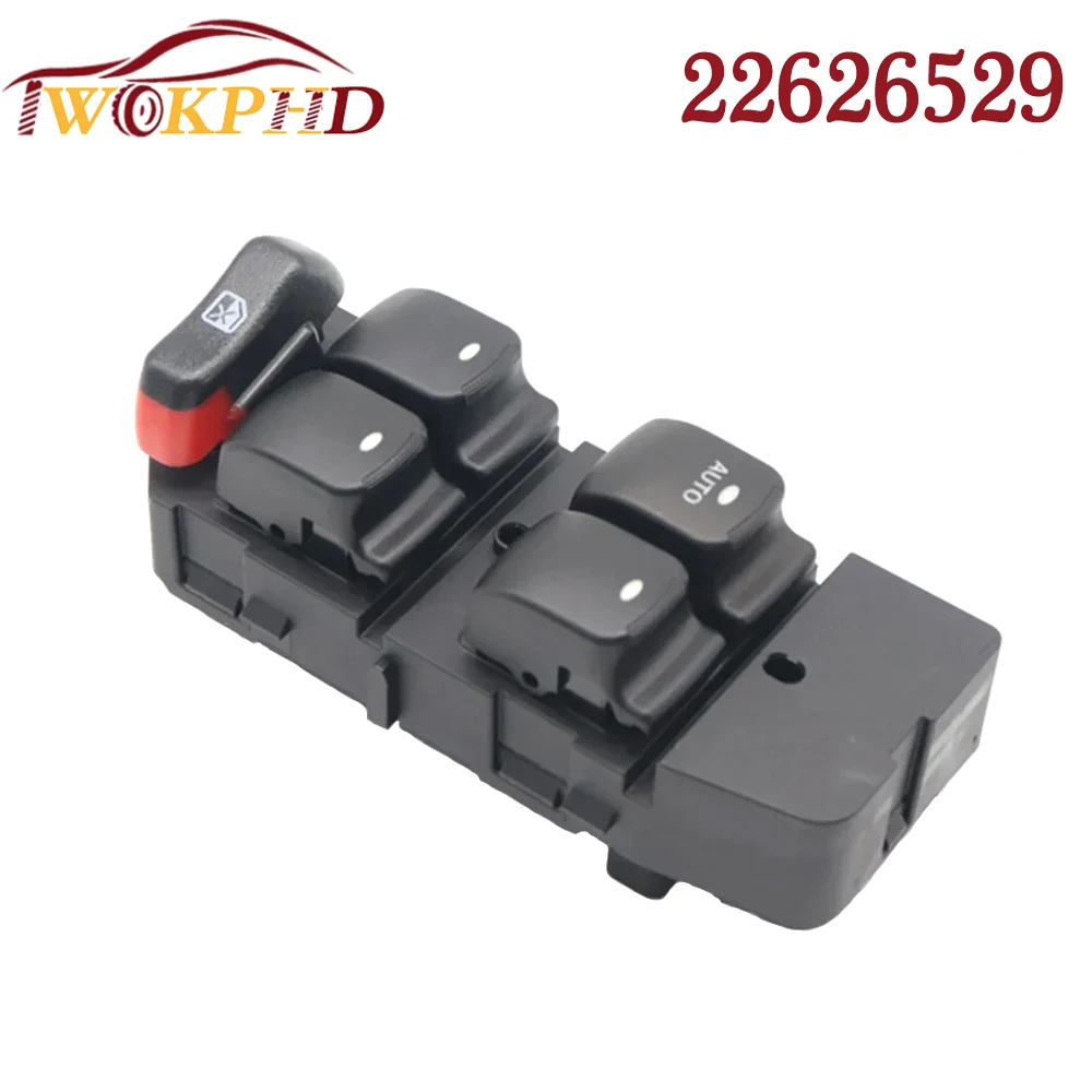 22626529 Front LH Driver Side Electric Power Master Window Switch Control Button for Chevrolet Malibu 2.2L 3.5L 2004-2008