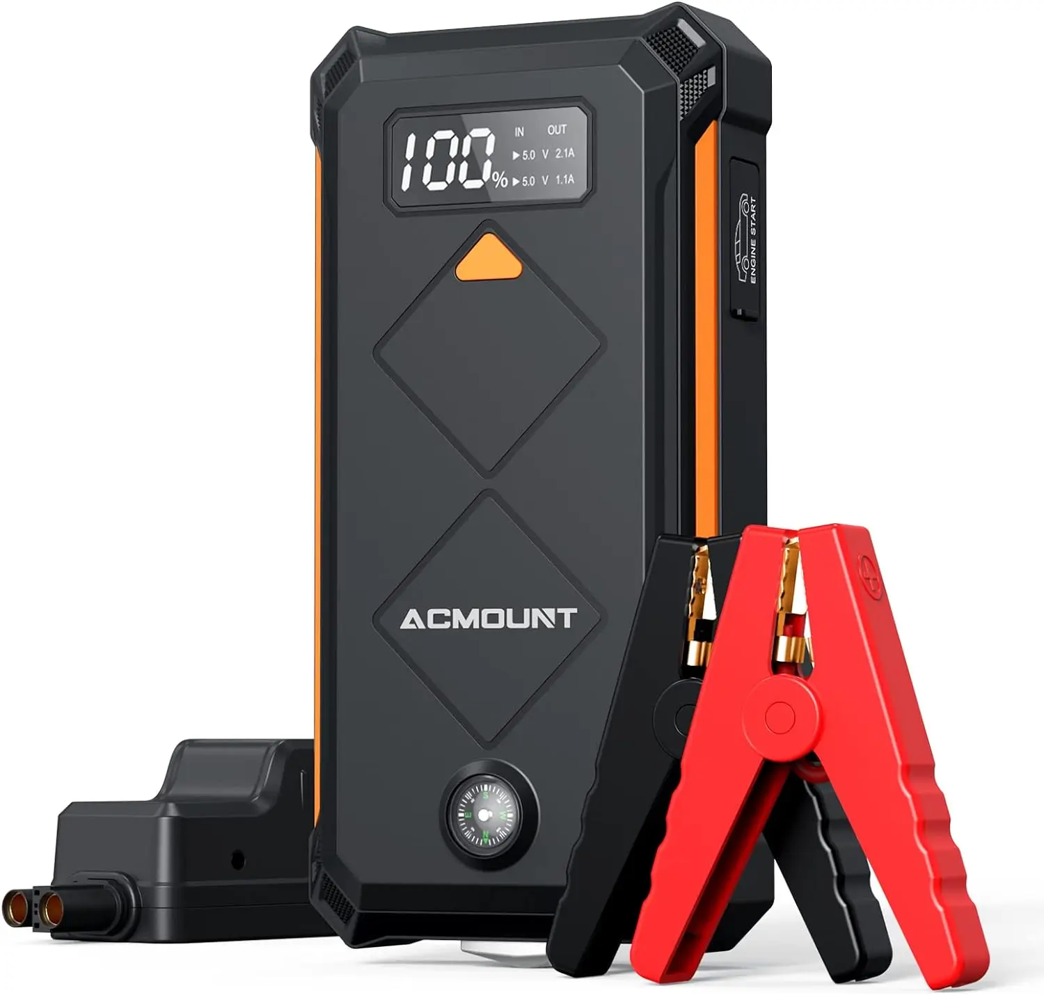 Acmount Jump Starter Power Pack, 3000A Car Battery Booster Jump Starter,Portable Car Jump Starter Power Bank with Jump Leads