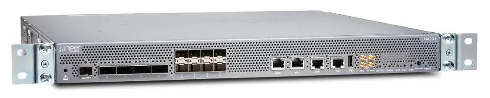 Original new Juniper MX204 Universal Routing Platform Ultra-high 10GbE/100Gb, System Capacity 400 Gbps