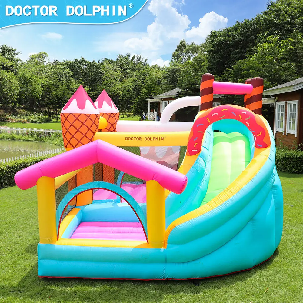 Ice Cream Design Bounce House, trampolim inflável, Jumping Castle for Kids, Party Game Toy, alta qualidade