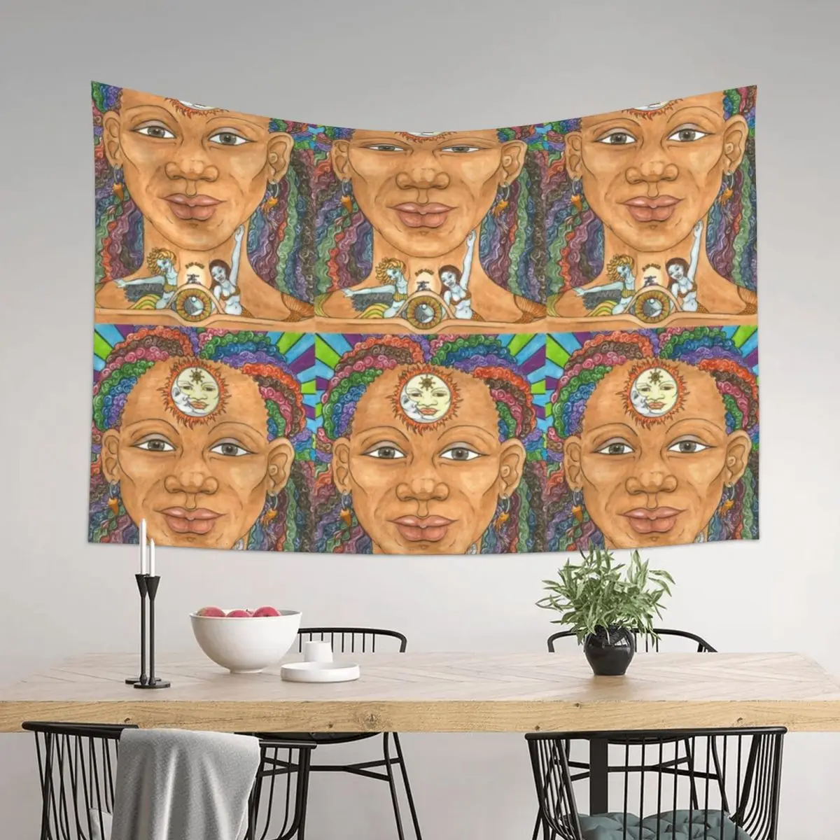 

Olokun and his Daughters Tapestry Room Decorations Aesthetic Wall Hangings Decoration Aesthetic Room Decor Wall Art Tapestry