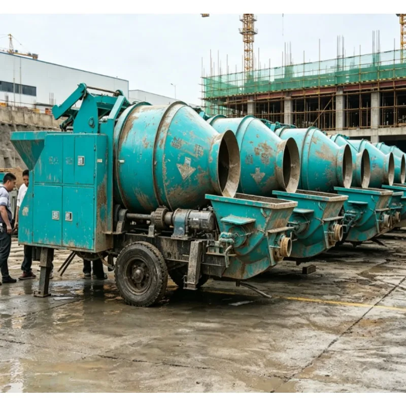 Customized Concrete Conveying Pump With Mixing Integrated Pump For Mixing