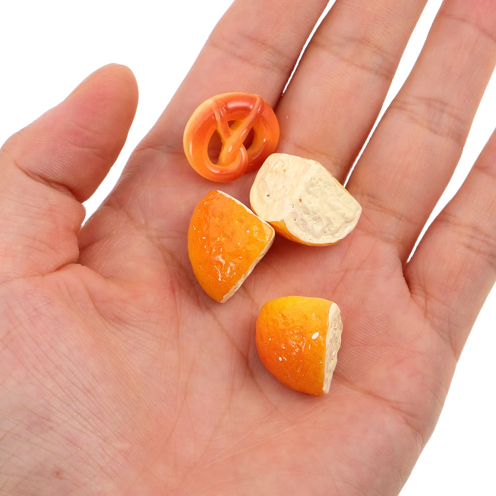 

1Set Miniature Dollhouse Food Realistic Resin Bread Coffee Pretend Play Bakery Breakfast Kitchen Decorative Set