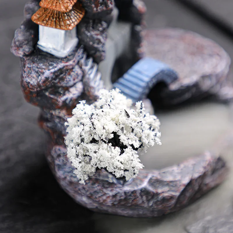 Backflow Incense Holder Waterfall Incense Burner Home Decor Aromatherapy Ornament Incense Cones with Backflow Incense Cones image 5