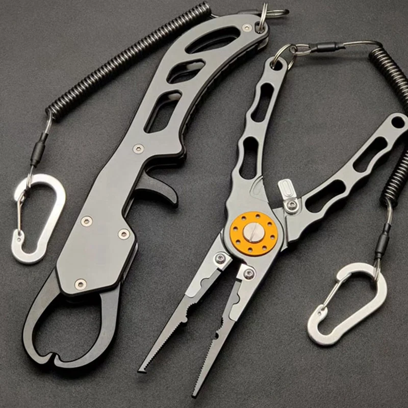 Lure Pliers And Fish Controllers Anti-Corrosion Aluminum Alloy Lure Pliers Multi-Function Tool Accessories