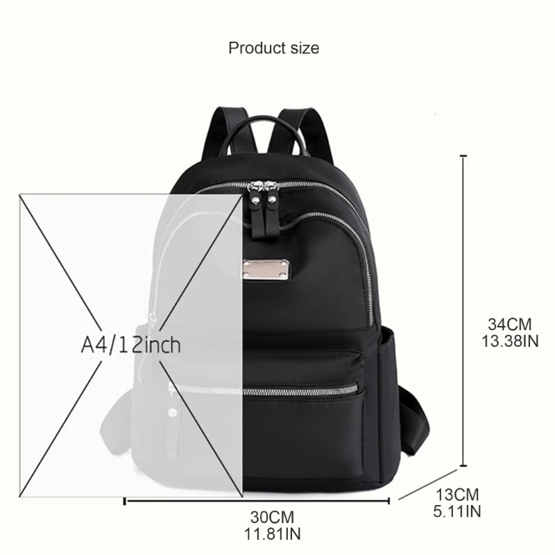 Kobiety Oxford-plecak z tkaniny 2023 moda prosta torba na komputer dziewczyny Student School Bookbag o dużej pojemności plecak podróżny Daypack