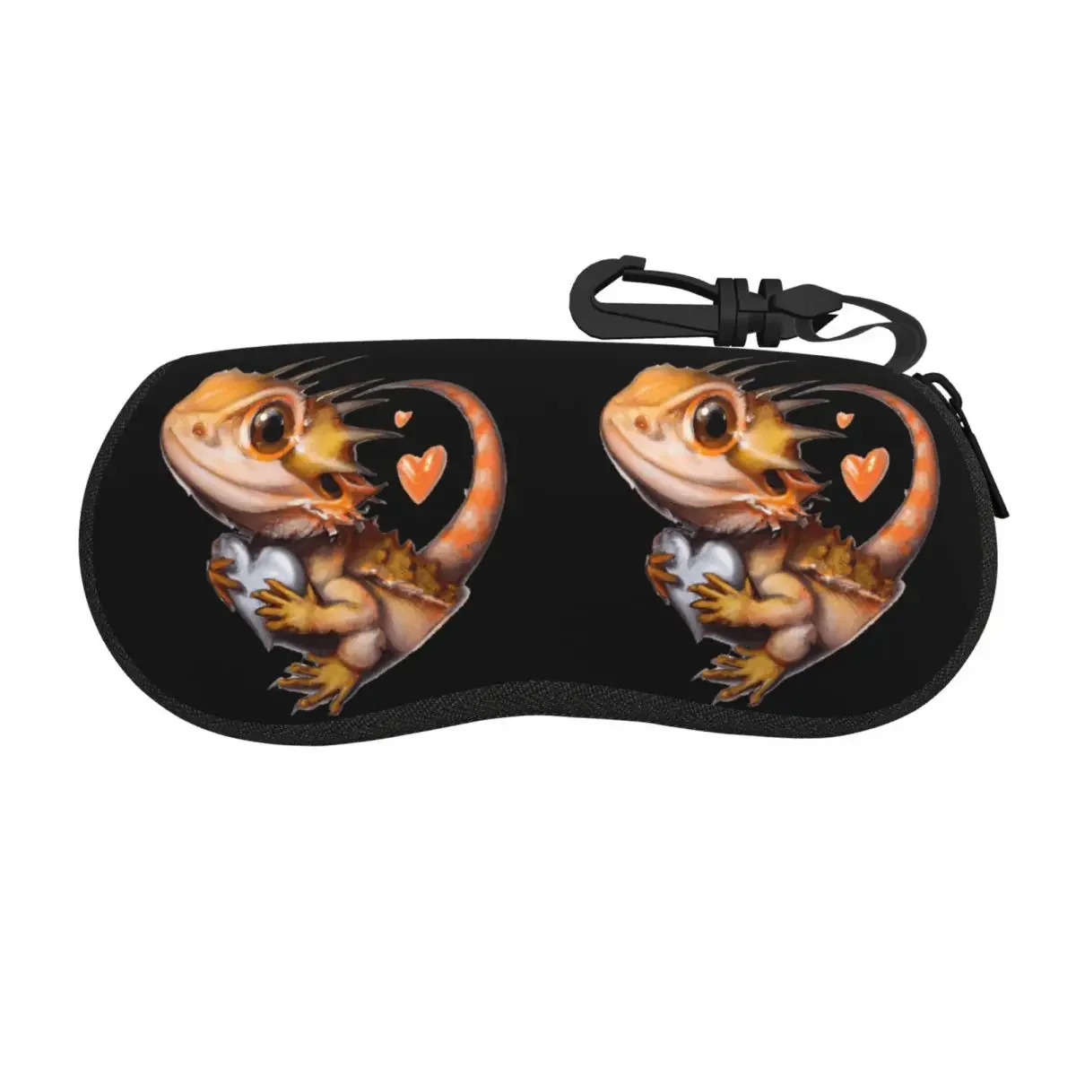 Baby Bearded Dragon Loves Me Shell Glasses Case Protective Sunglasses Box Women Men Soft Eyeglass Bag Pouch