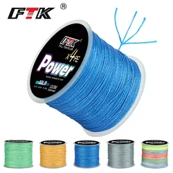 FTK 4 Strands PE Braided Fishing Line Japan 120M Super Strong Lure Wire Multifilament Line 0.10MM-0.60MM 8LB-100LB