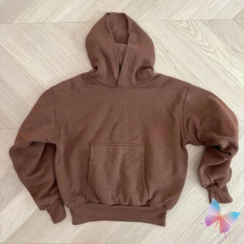 American Heavy-duty Kanye Hooded Sweatshirt Casual Street Loose Double Layered Solid Color Season6 Hoodie Men Women Cleanfit