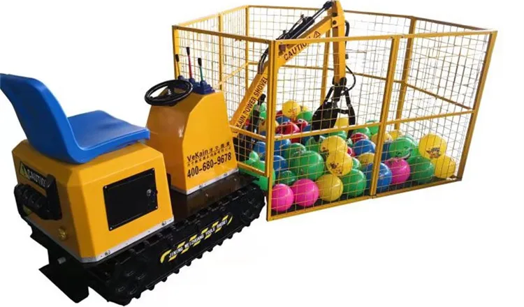 Children's Ride-On ControlExcavator Park Equipment-Ball Grabber For Indoor Playground
