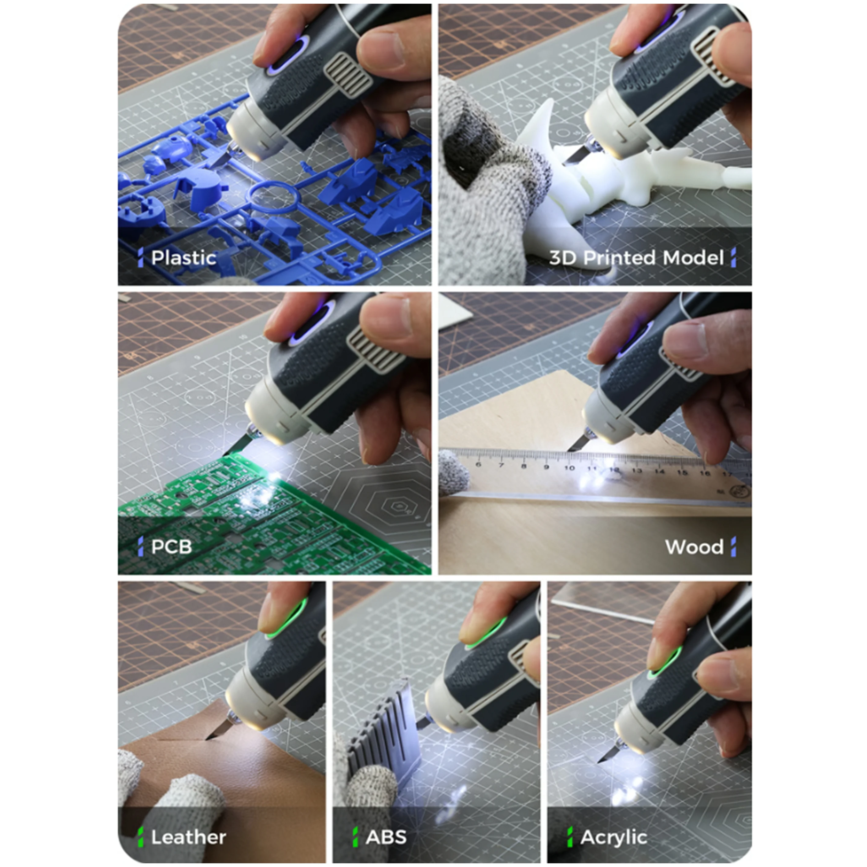 

JM-Y09 cordless, portable, handheld ultrasonic cutter can cut 3D printed models,acrylic,woodand plastic 40kHz30W Replaces JM-Y10
