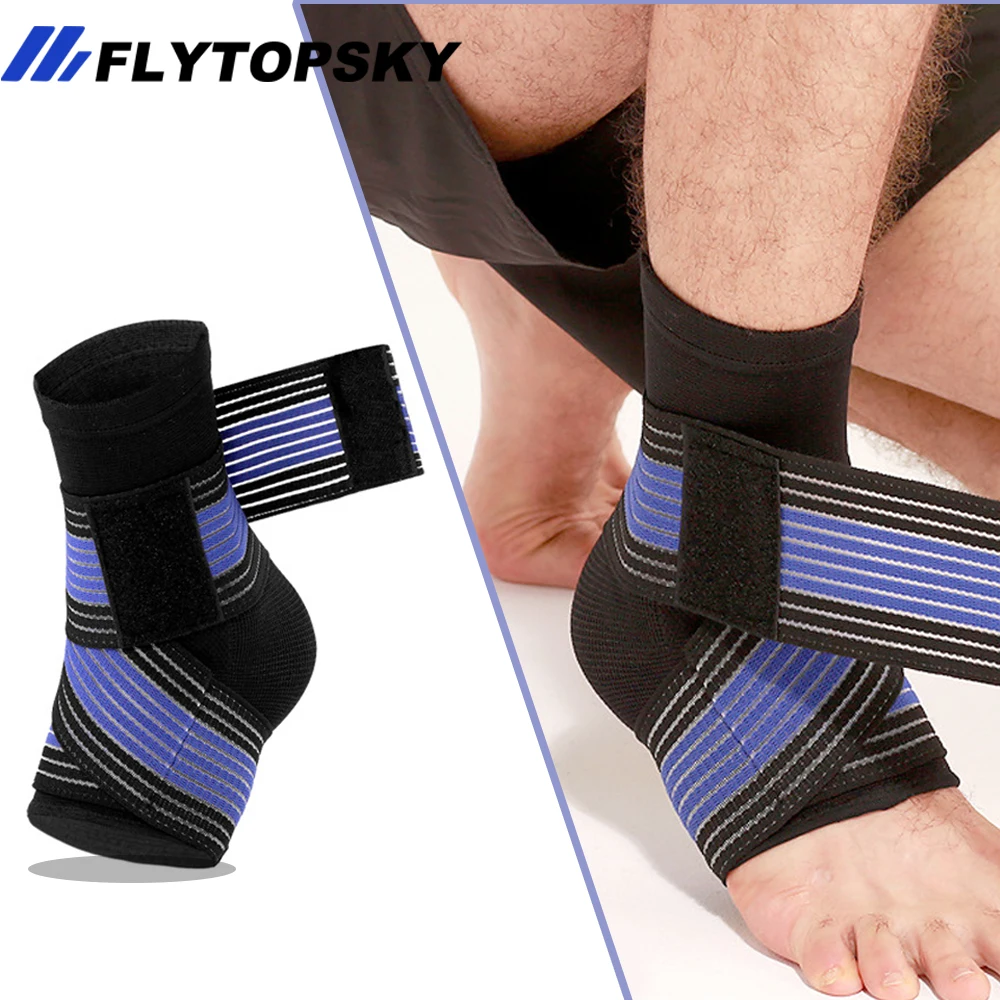 1 Pcs Ankle Compression Support with Elastic Strap Ankle Brace for Plantar Fascitis Support Ankle Protector For Basketball,Gym