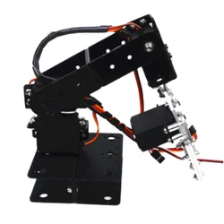 4 Dof Unassembly Mechanical Arm With Claw Gripper Aluminum Alloy Manipulator Servo Bracket Robot Claw for Arduino Robot DIY Kit