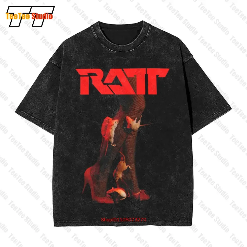 Ratt Out Of The Cellar Tour Concert Vintage Oversized T-Shirt D09Z