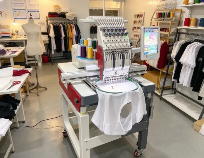 Heavy Duty Braiding Machine Computerized With 15 Needles And High Speed For Cap And Hat Decoration Lace Nonwoven Cotton
