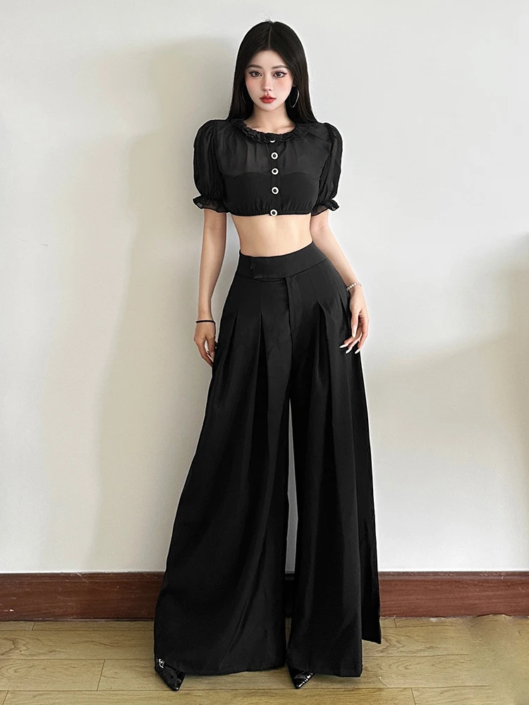 เสื้อยืดผู้หญิงทรงสลิมฟิต คอกลม ผ้าโพลีเอสเตอร์บางเบา สไตล์เกาหลี รุ่นซัมเมอร์