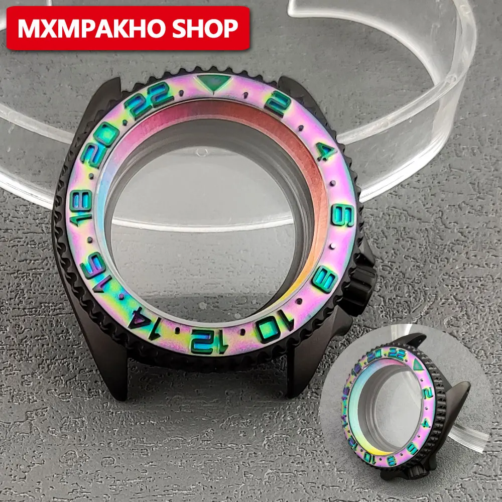 38mm GMT watch bezel color metal inlay bezel 40mm watch case NH35 watch case NH36 watch bezel accessories 38mm * 30.8mm