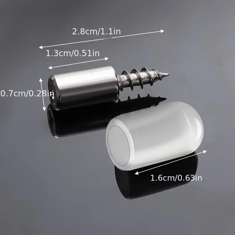 20/40Pcs Self-tapping Screws Cabinet Laminate Support Laminate Holder Screw Self Tapping Integrated Screw Cabinet Shelf Holder