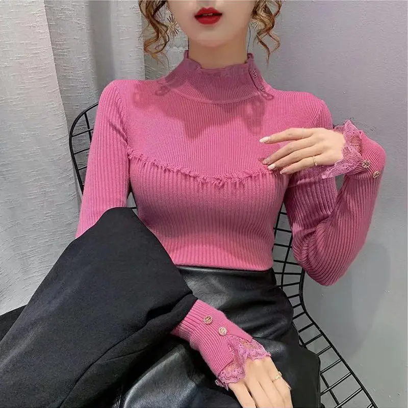 Tassel Sweater Base Sweater Women's Inner Layer Thickened Autumn and Winter Clothing New Explosive Style Western-style