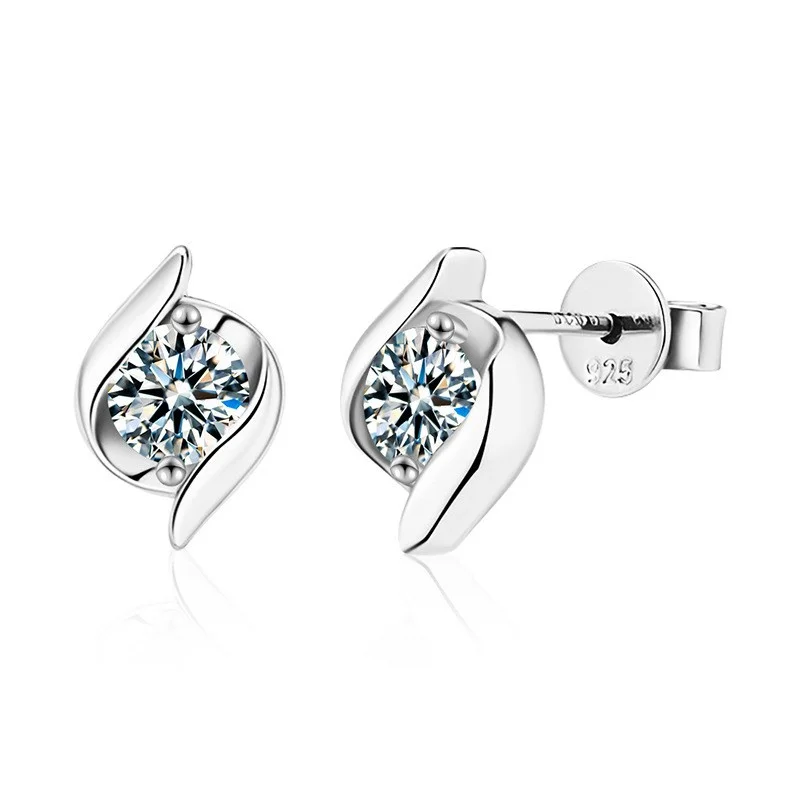 

ZFSILVER Fashion s925 Silver Moissanite Classic Exquisite Music Note Earrings Charm Women Accessories Party Jewelry Gift XEZ084