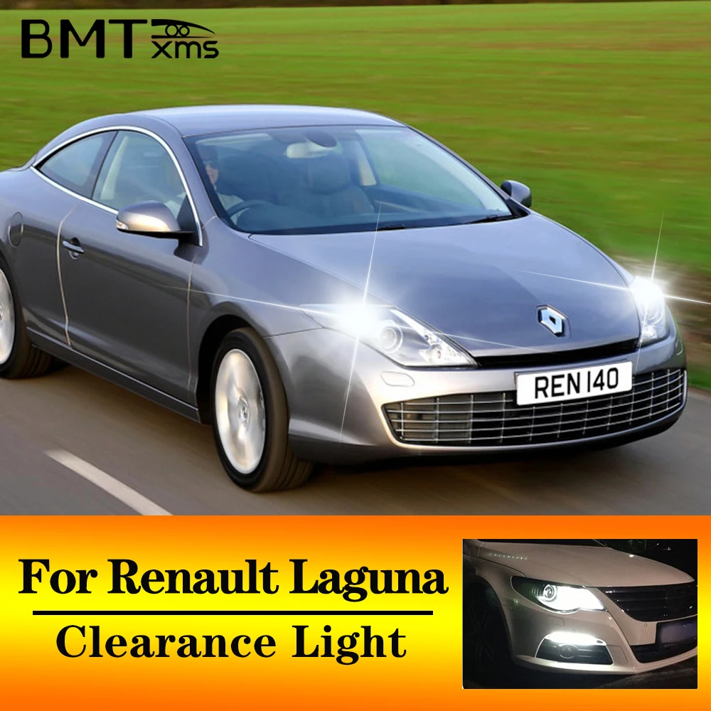 BMTxms 2Pcs T10 W5W Car LED Bulbs Clearance Parking Lights For Renault Laguna 1 2 3 1993-2005 2006 2007 2008 2009-2018 2019 2020