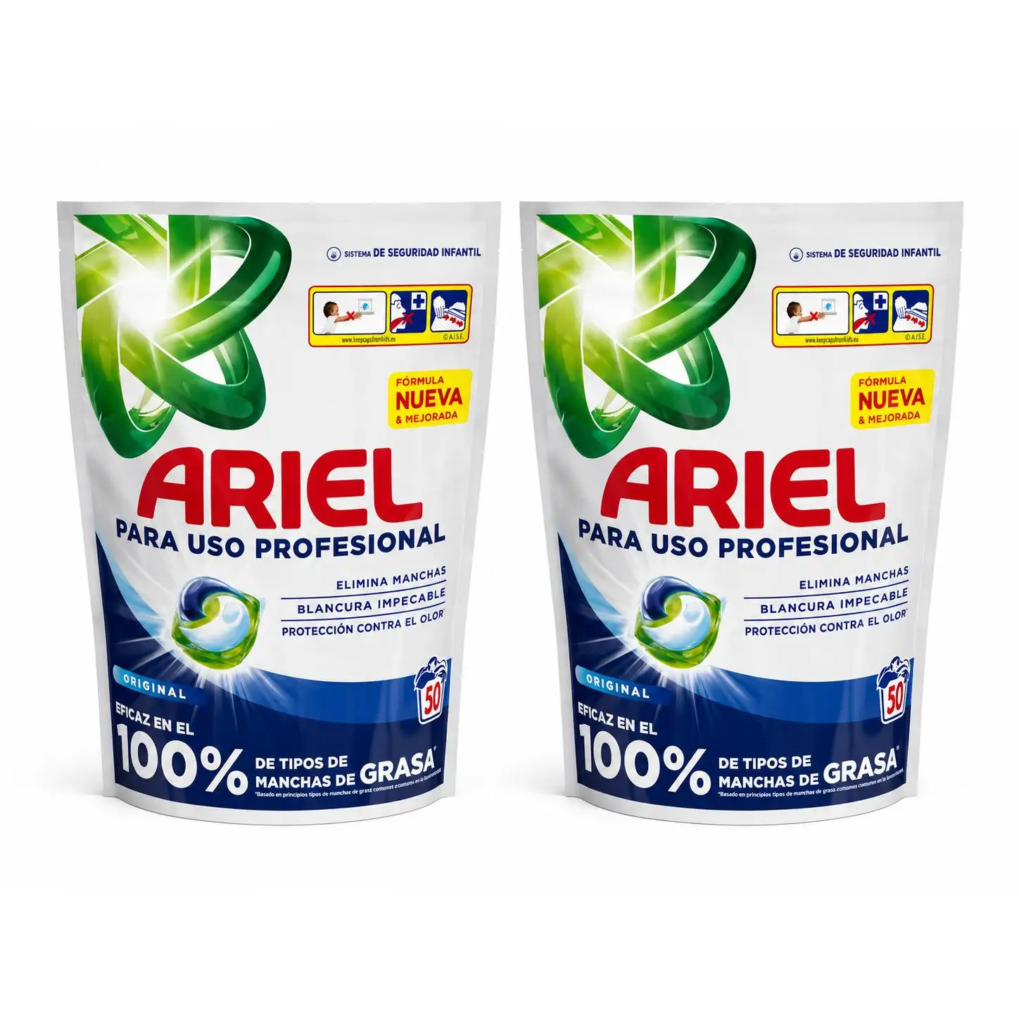 Ariel 3En1 Pods Profesional Regu (50 D)x2  TOTAL 100D