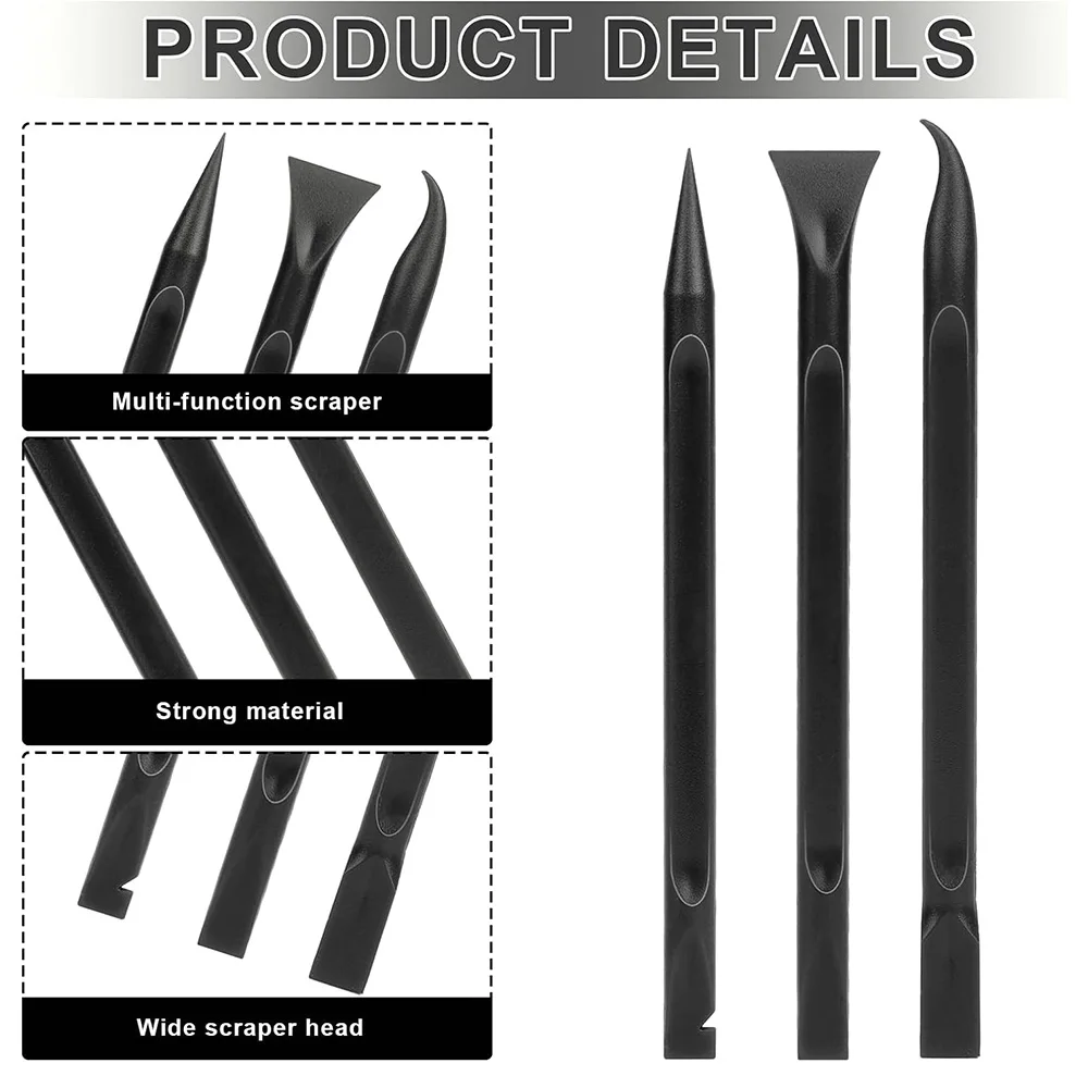 Crevice Cleaning Tool Set Multi-Purpose Plastic Scraper for Tight Space Gaps Remove Stickers Labels Oil Stains Phone Repair Tool