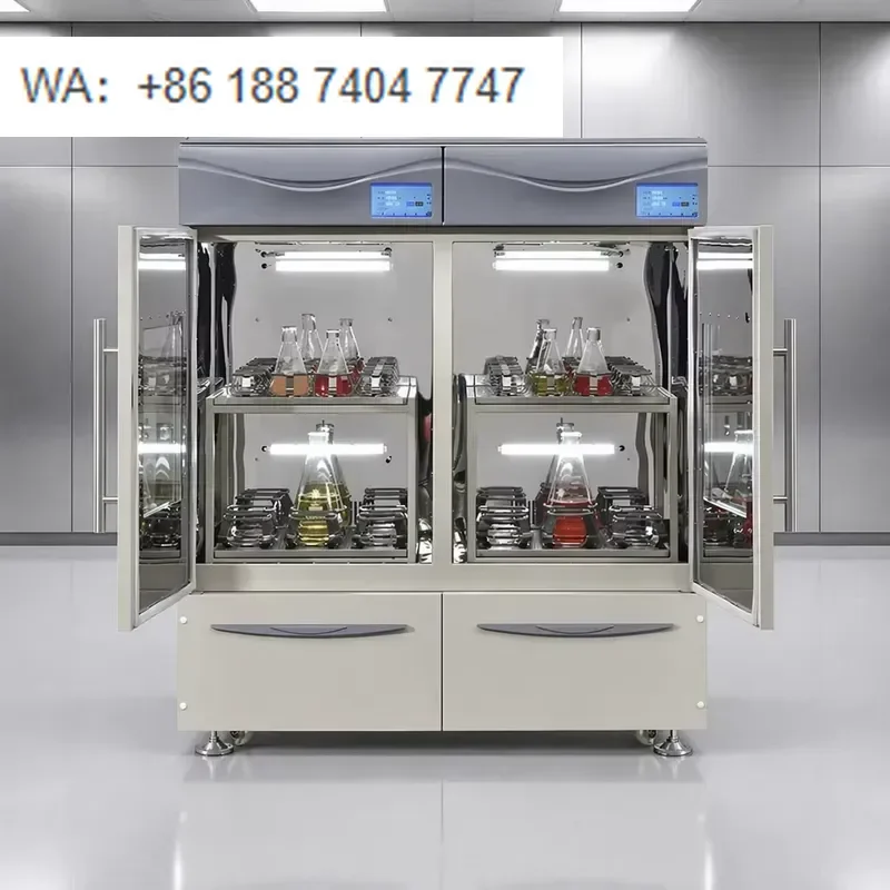 for  Dual Separated Control Incubating Shaker Orbital Oscillation Two Independent Temperature Zones New Material Test