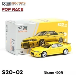 XCarToys-modelo de coche X Pop Race 1:64 Skyline GT-R R33 NISMO 400R MIDNIGHT PURPLE Diecast, regalo para mi novio JDM