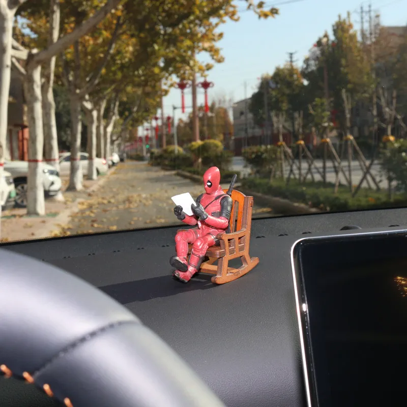 Gorąca Wyprzedaż Marvel Deadpool Figurki Akcji Anime Model Samochodu Kawaii Klasyczne Zabawki Ozdoby do Sypialni Modny Wystrój Domu Prezent dla Dzieci