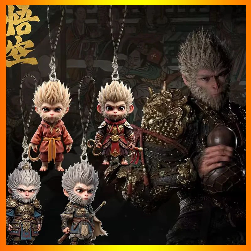 2024 Black Myth: Wukong Action Figure The Destined One Key Chain Wukong Key Ring New Hot Children Toys Decoration Birthday Gift