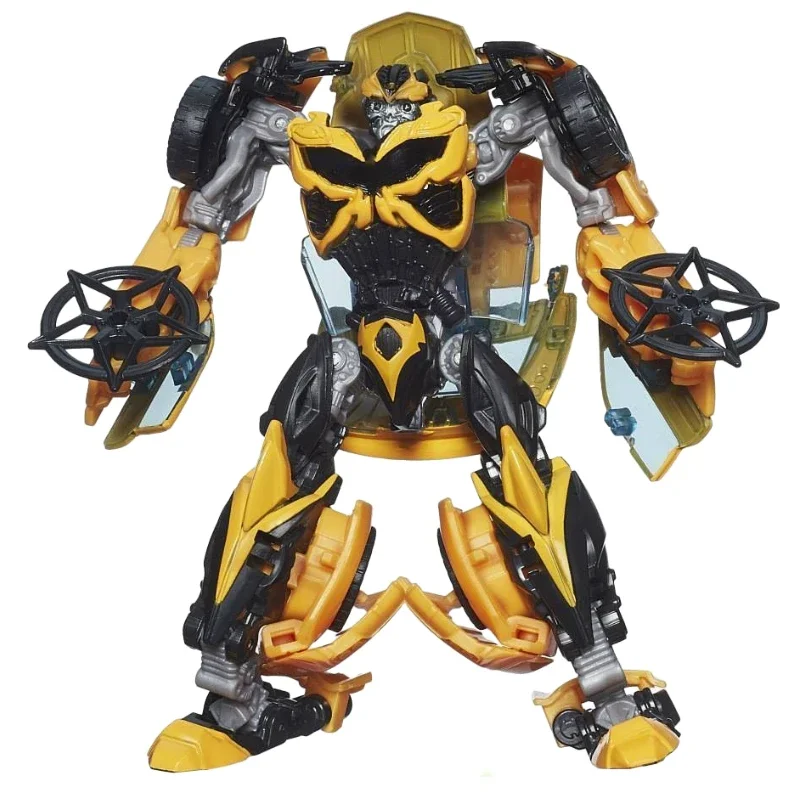 Em estoque transformadores filme 4 aoe aprimorado bumblebee coletar figura anime robô anime modelos de ação brinquedos presente